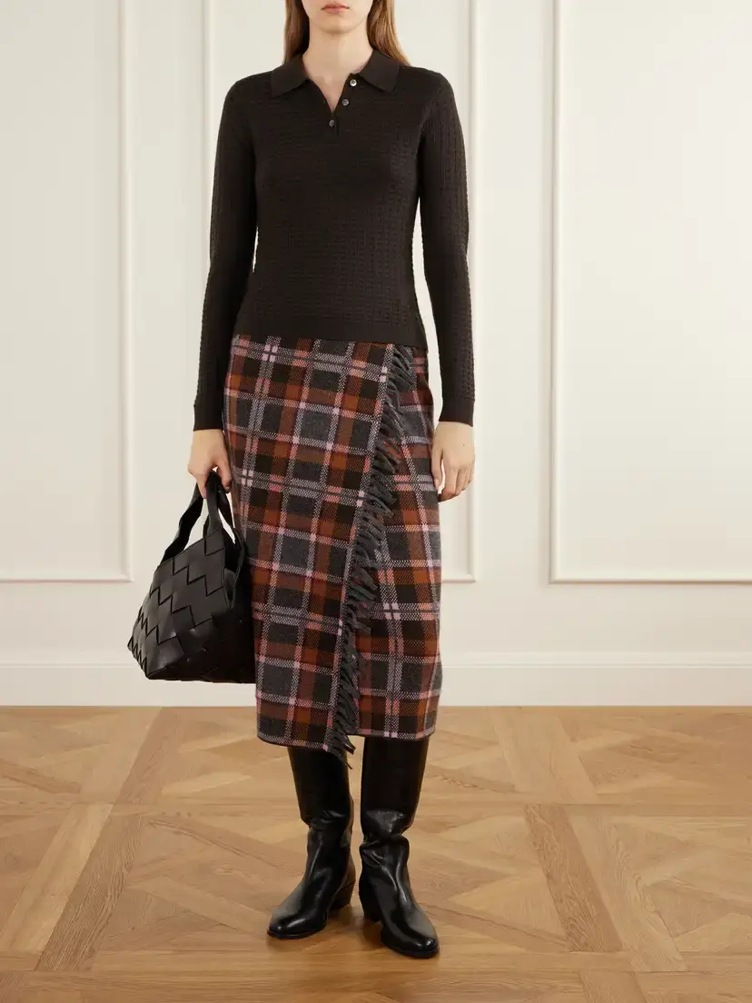 Guest In Residence Shrunken Waffle Cashmere Polo Sweater | Thumbnail 2 Guest In Residence Shrunken Waffle Cashmere Polo Sweater | Thumbnail 2