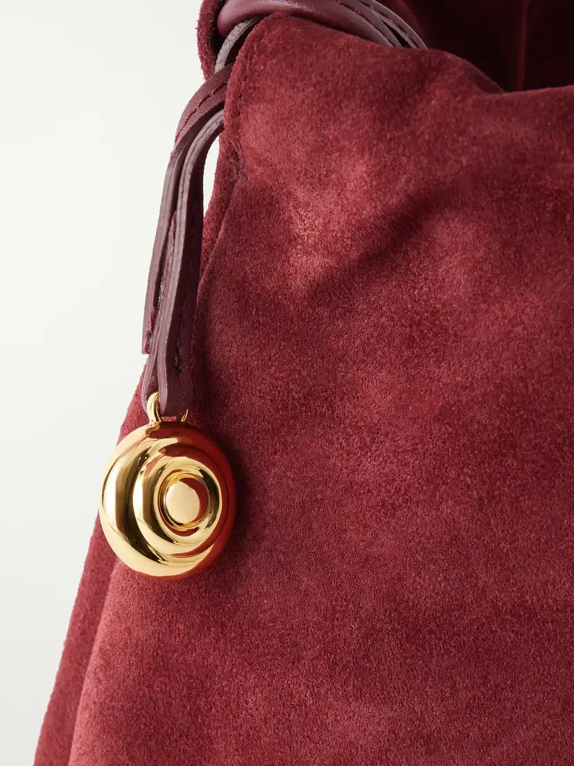 Liffner Charm Embellished Suede Clutch | Thumbnail 5 Liffner Charm Embellished Suede Clutch | Thumbnail 5