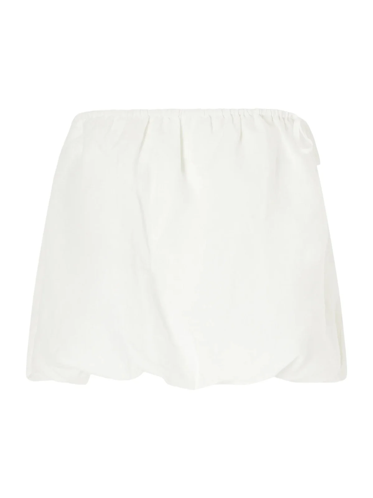 Deiji Studios Bubble Strapless Linen Bouse