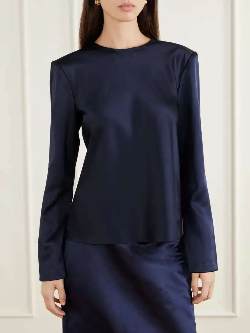 Heirlome Ruth Silk-satin Blouse | Thumbnail 3 Heirlome Ruth Silk-satin Blouse | Thumbnail 3
