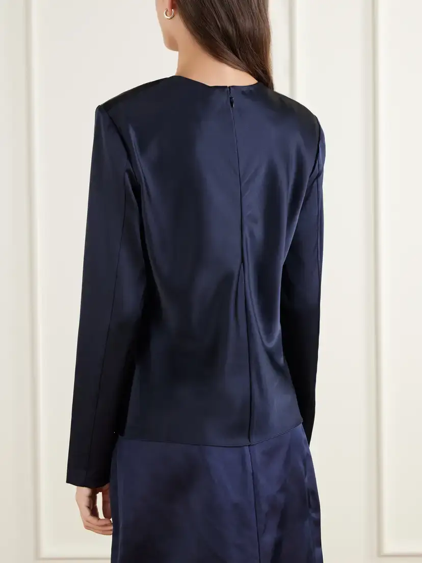 Heirlome Ruth Silk-satin Blouse | Thumbnail 4 Heirlome Ruth Silk-satin Blouse | Thumbnail 4