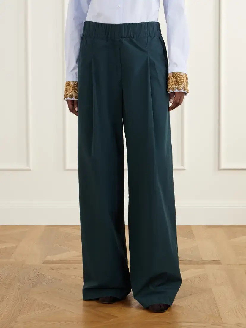 Dries Van Noten Cotton-poplin Wide-leg Pants | Thumbnail 3