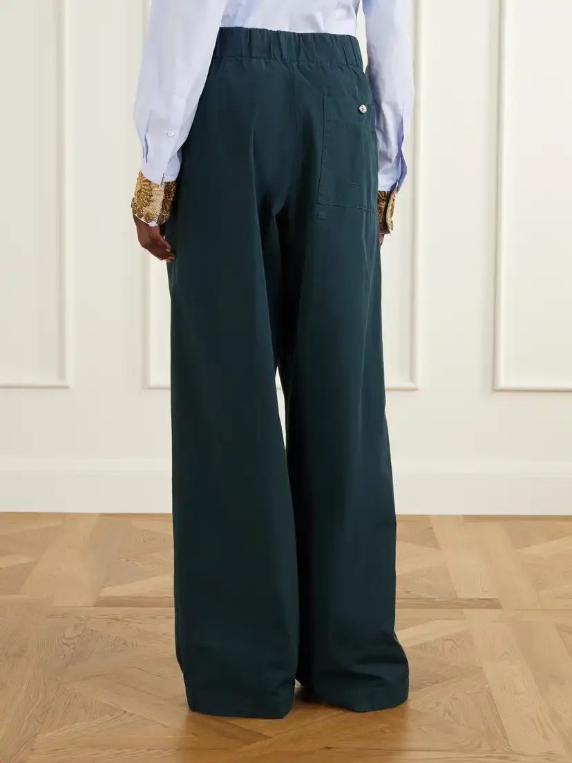 Dries Van Noten Cotton-poplin Wide-leg Pants | Thumbnail 4