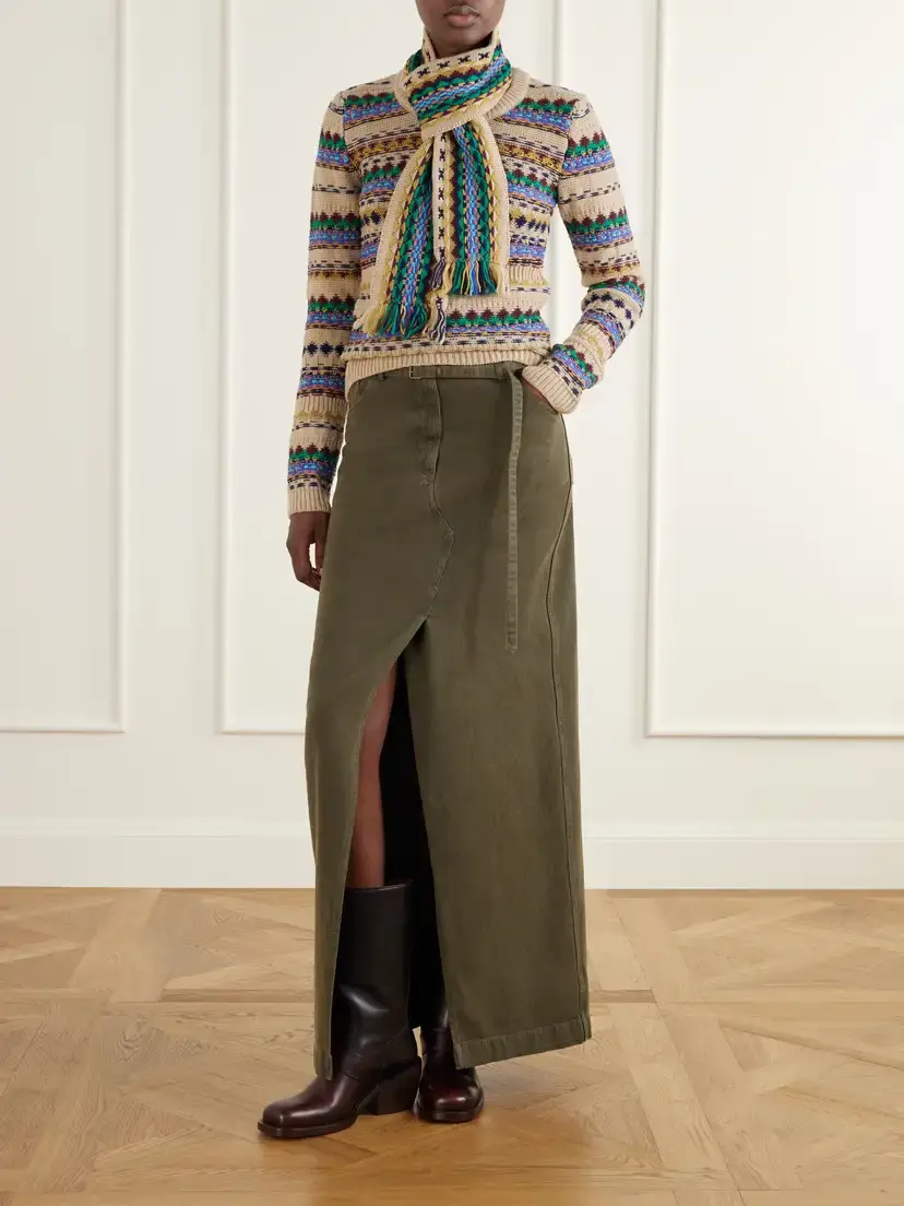 Dries Van Noten Intarsia-knit Wool Sweater | Thumbnail 2