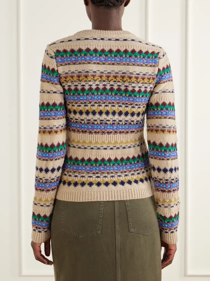 Dries Van Noten Intarsia-knit Wool Sweater | Thumbnail 4