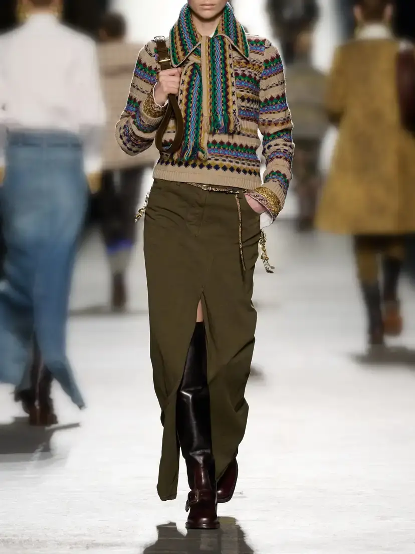 Dries Van Noten Intarsia-knit Wool Sweater | Thumbnail 6