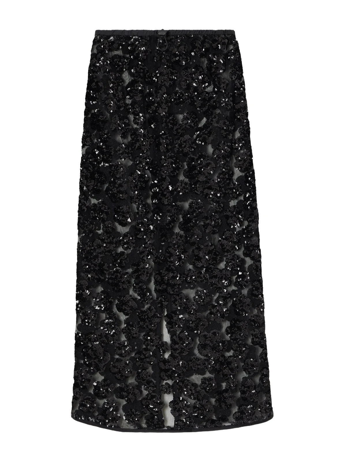 Cecilie Bahnsen Bria Sequined-embellished Mesh Midi Skirt