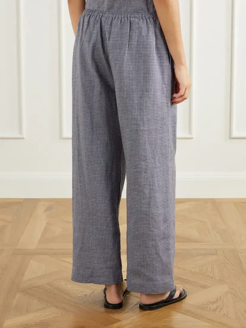 Deiji Studios Ease Checked Linen Straight-leg Pants | Thumbnail 4 Deiji Studios Ease Checked Linen Straight-leg Pants | Thumbnail 4