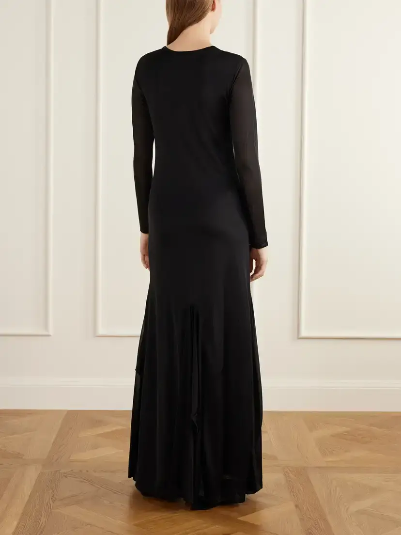 The Park Eileen Ruffled Lyocell Maxi Dress | Thumbnail 3 The Park Eileen Ruffled Lyocell Maxi Dress | Thumbnail 3