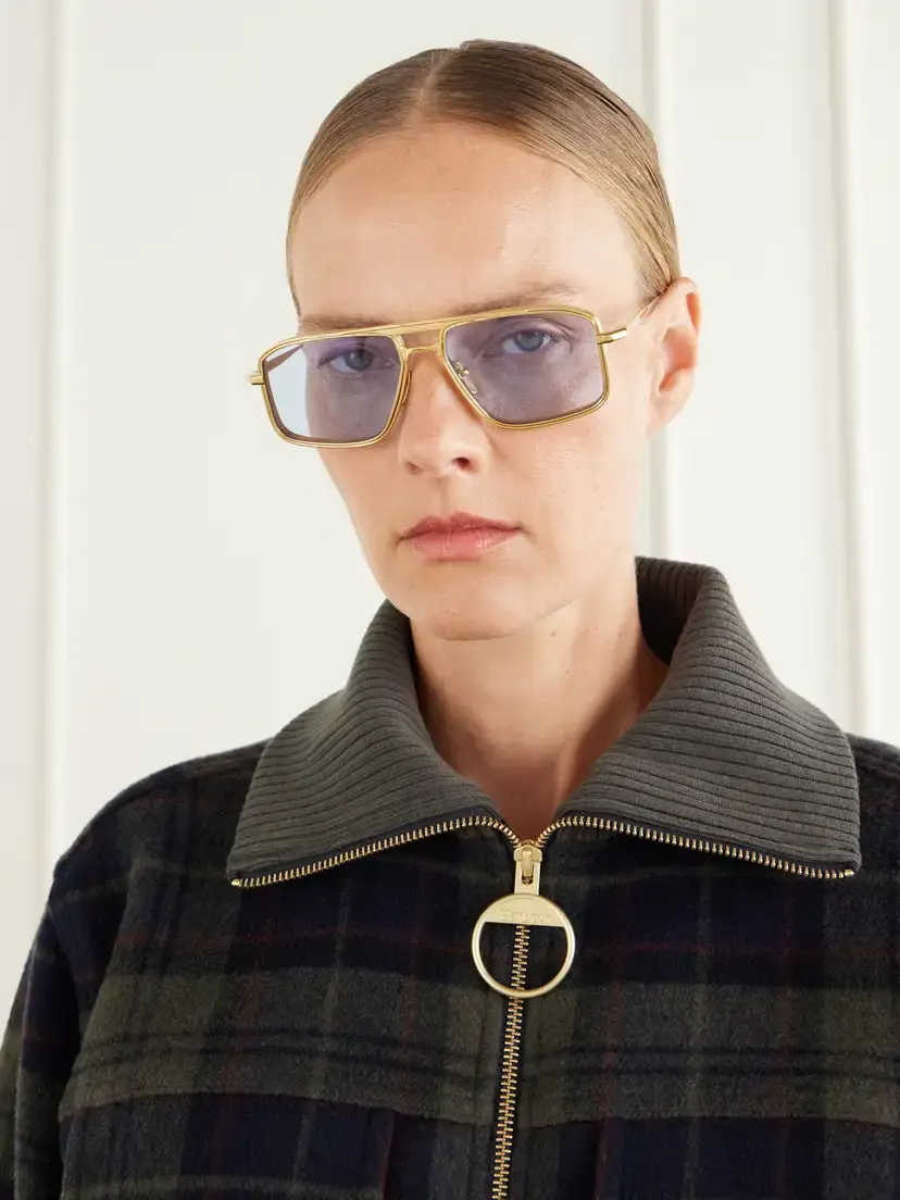 Jacques Marie Mage Earl Aviator-style Gold-tone Sunglasses | Thumbnail 2 Jacques Marie Mage Earl Aviator-style Gold-tone Sunglasses | Thumbnail 2