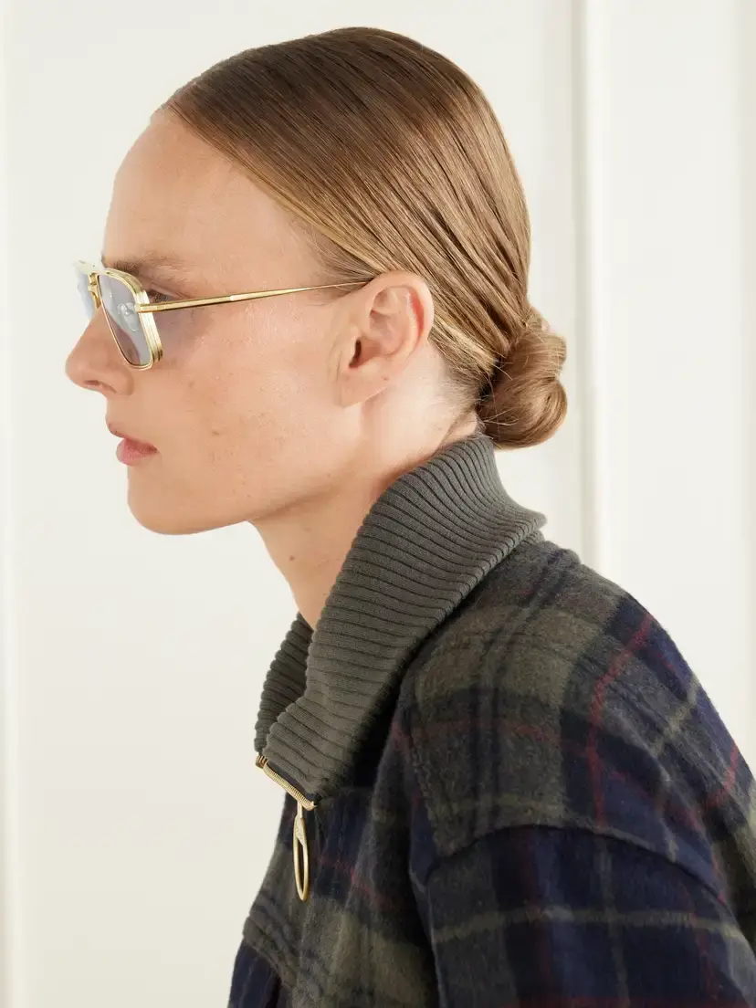 Jacques Marie Mage Earl Aviator-style Gold-tone Sunglasses | Thumbnail 5 Jacques Marie Mage Earl Aviator-style Gold-tone Sunglasses | Thumbnail 5