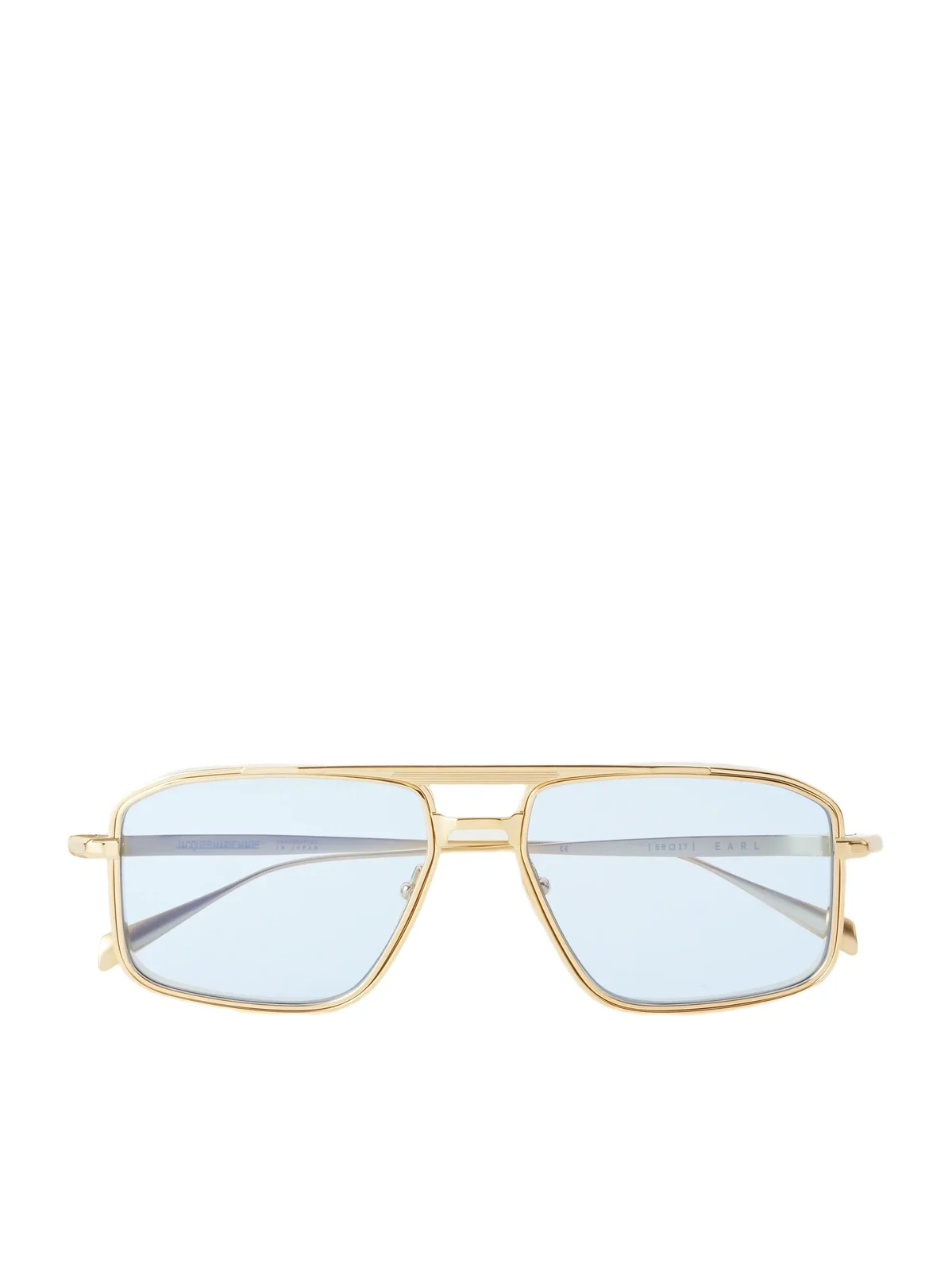 Earl Aviator-style Gold-tone Sunglasses