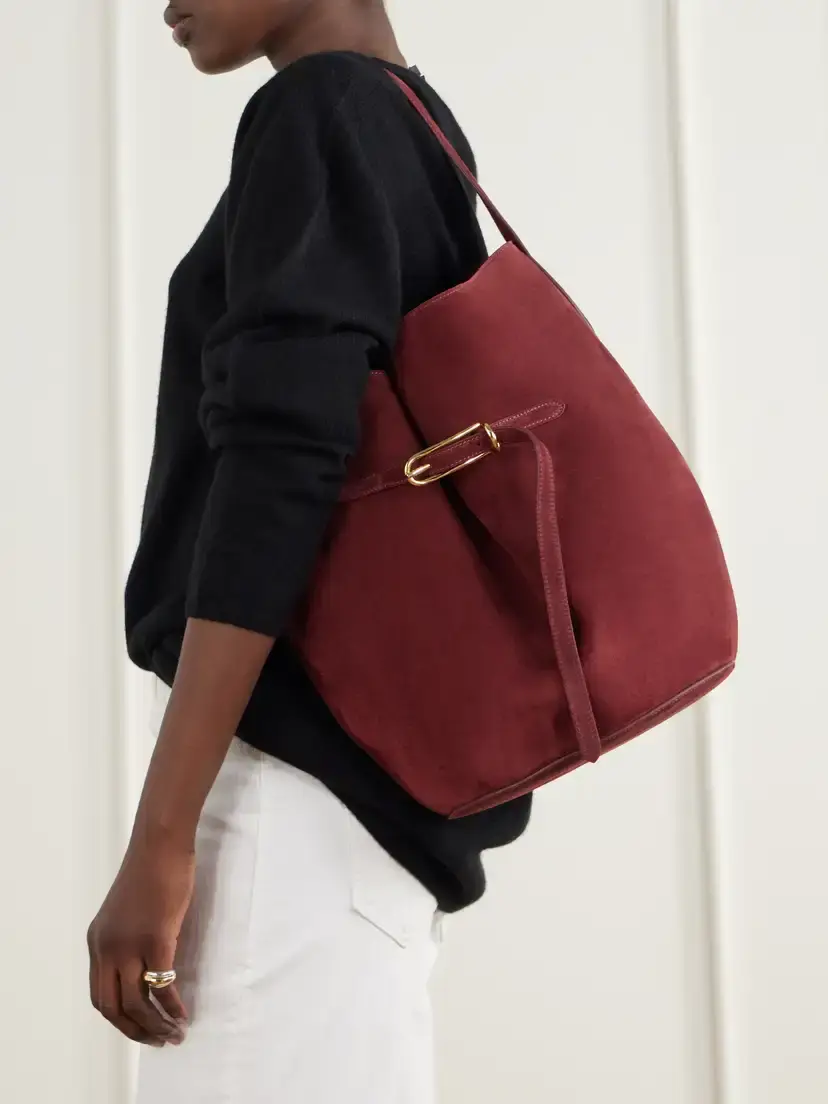 Liffner Belted Bucket Suede Shoulder Bag | Thumbnail 2 Liffner Belted Bucket Suede Shoulder Bag | Thumbnail 2