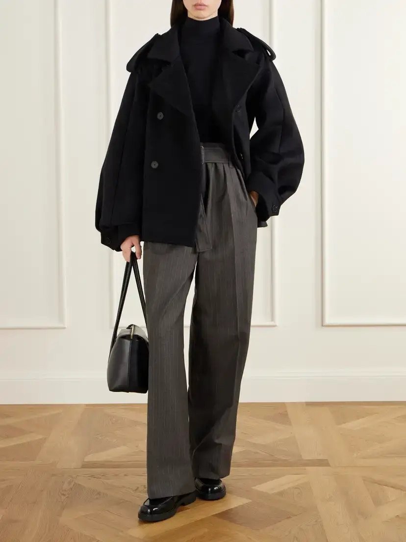 Arch4 Palace Wool Cashmere And Silk-blend Coat - Black | Thumbnail 2 Arch4 Palace Wool Cashmere And Silk-blend Coat - Black | Thumbnail 2