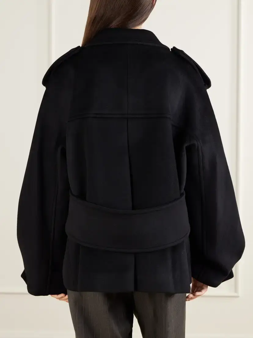 Arch4 Palace Wool Cashmere And Silk-blend Coat - Black | Thumbnail 4 Arch4 Palace Wool Cashmere And Silk-blend Coat - Black | Thumbnail 4
