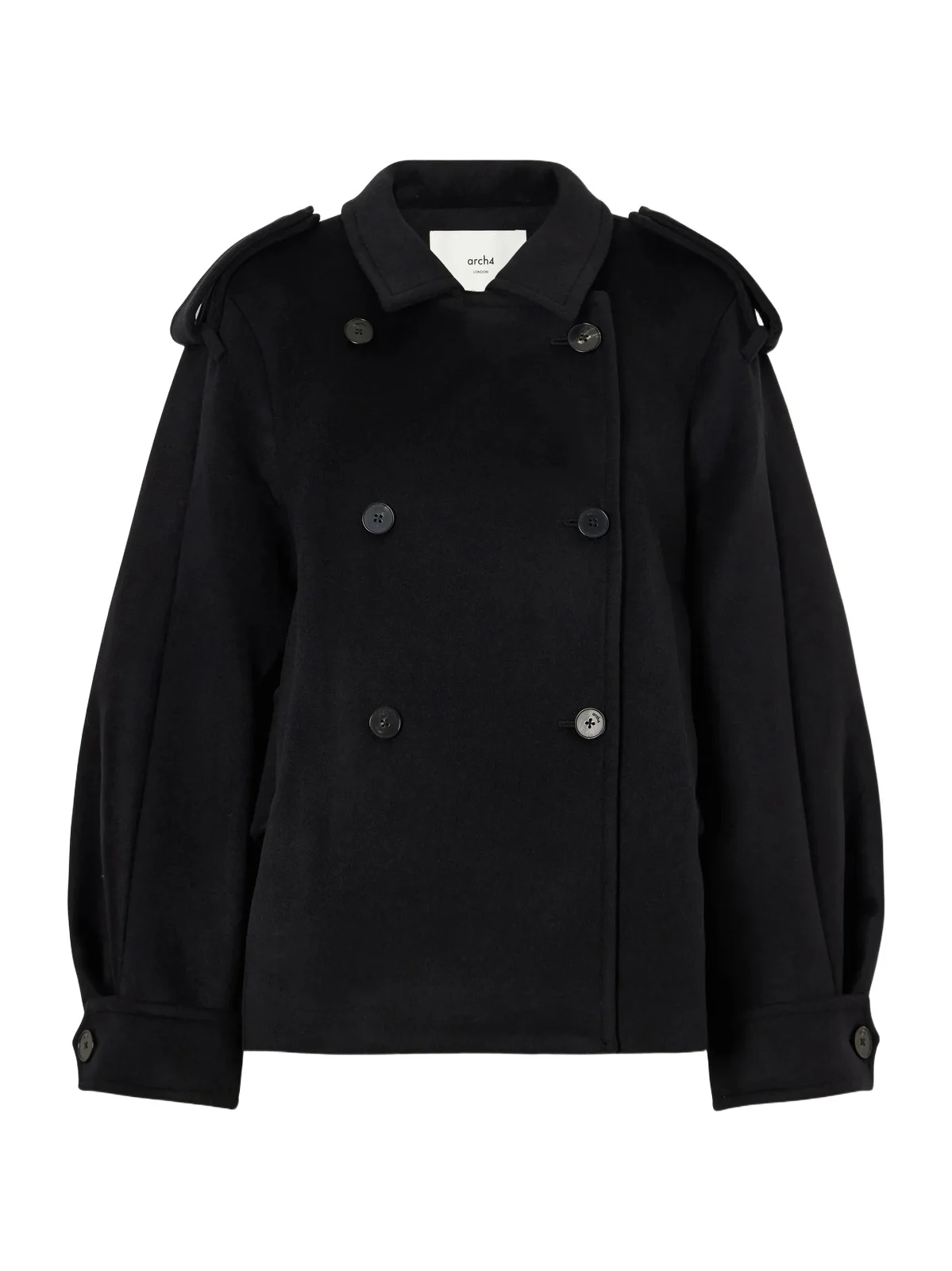 Arch4 Palace Wool Cashmere And Silk-blend Coat - Black