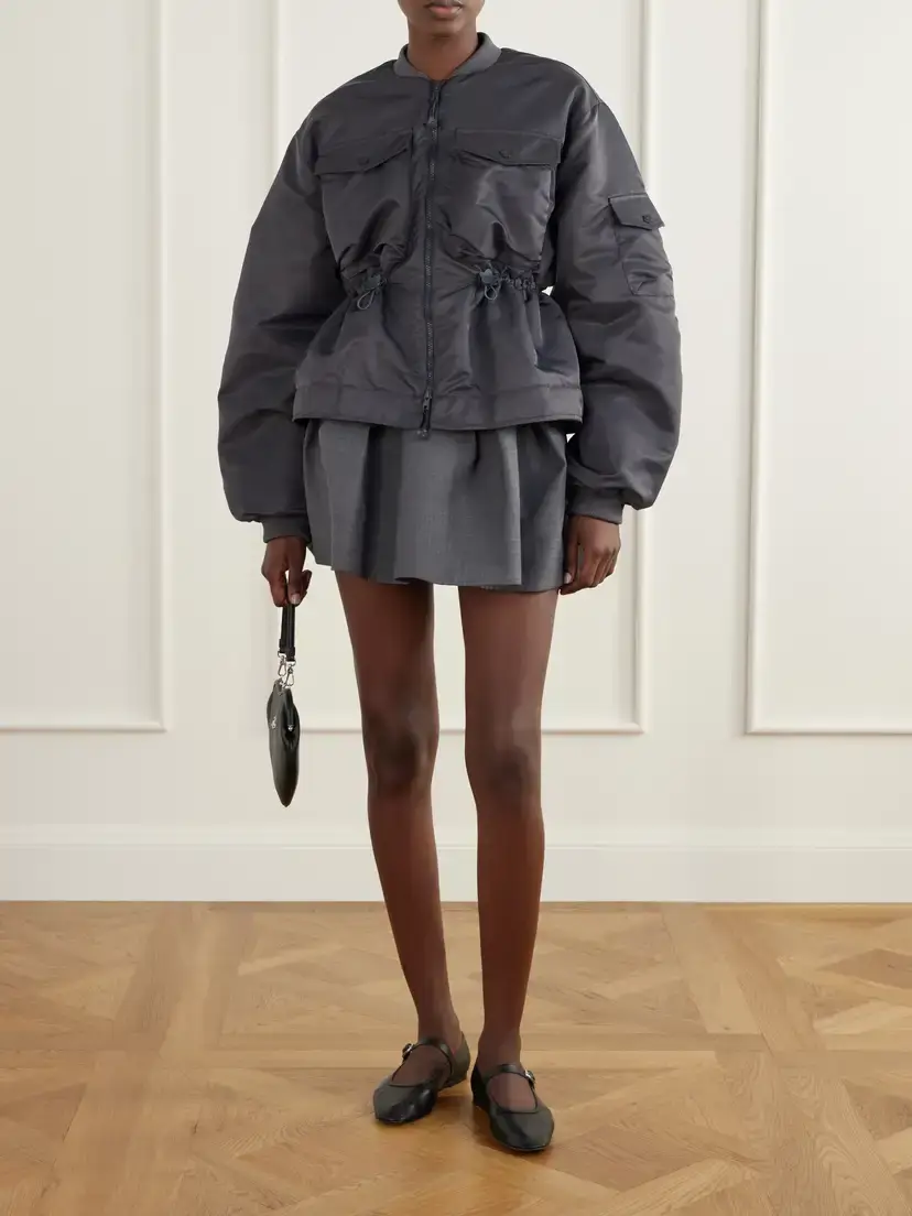 Cecilie Bahnsen Birdie Embellished Padded Shell Bomber Jacket | Thumbnail 2 Cecilie Bahnsen Birdie Embellished Padded Shell Bomber Jacket | Thumbnail 2