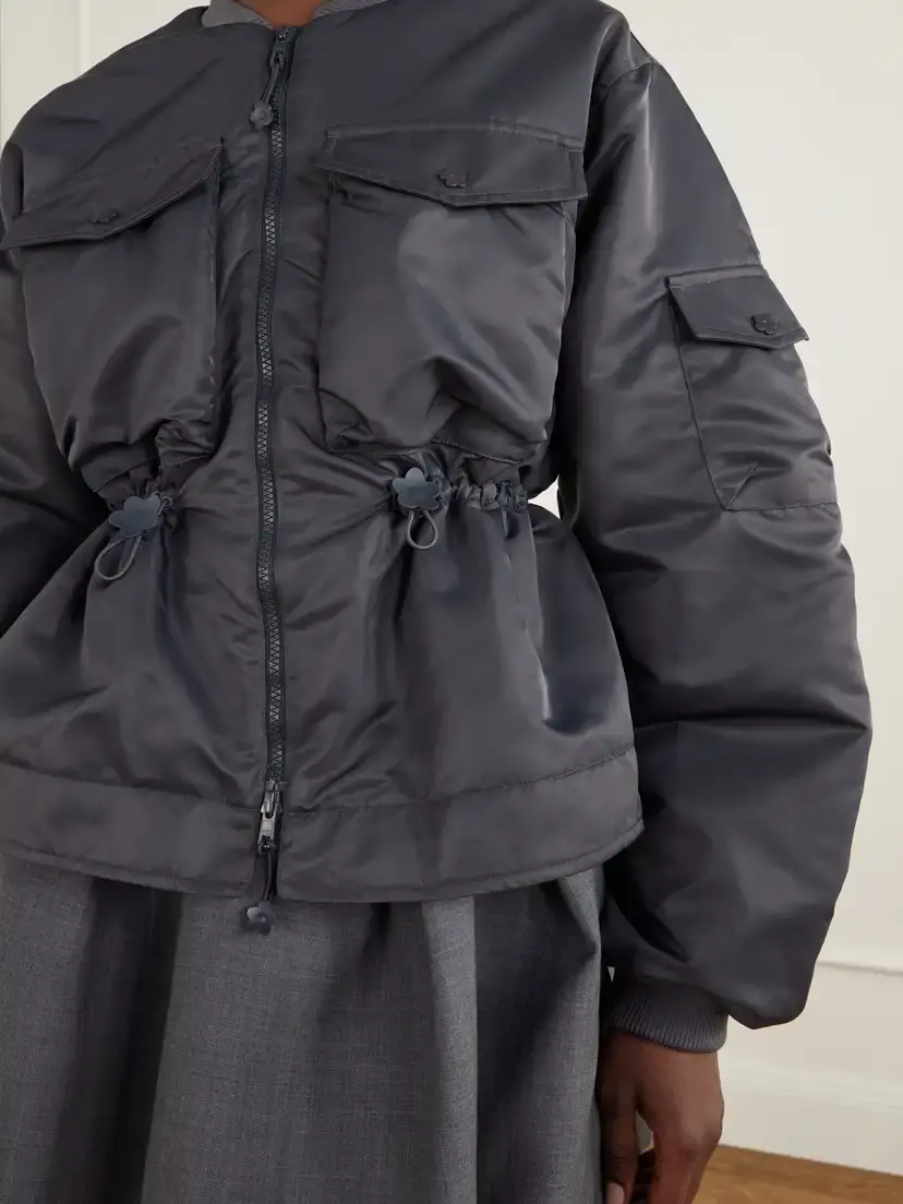 Cecilie Bahnsen Birdie Embellished Padded Shell Bomber Jacket | Thumbnail 4 Cecilie Bahnsen Birdie Embellished Padded Shell Bomber Jacket | Thumbnail 4