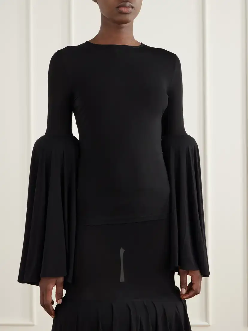 Jean Paul Gaultier Gathered Jersey Blouse | Thumbnail 3 Jean Paul Gaultier Gathered Jersey Blouse | Thumbnail 3