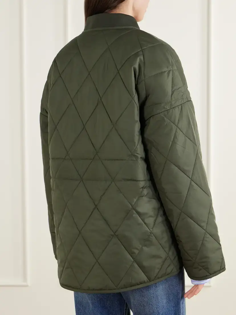 Barbour Abercorn Corduroy-trimmed Shell Quilted Jacket | Thumbnail 4 Barbour Abercorn Corduroy-trimmed Shell Quilted Jacket | Thumbnail 4