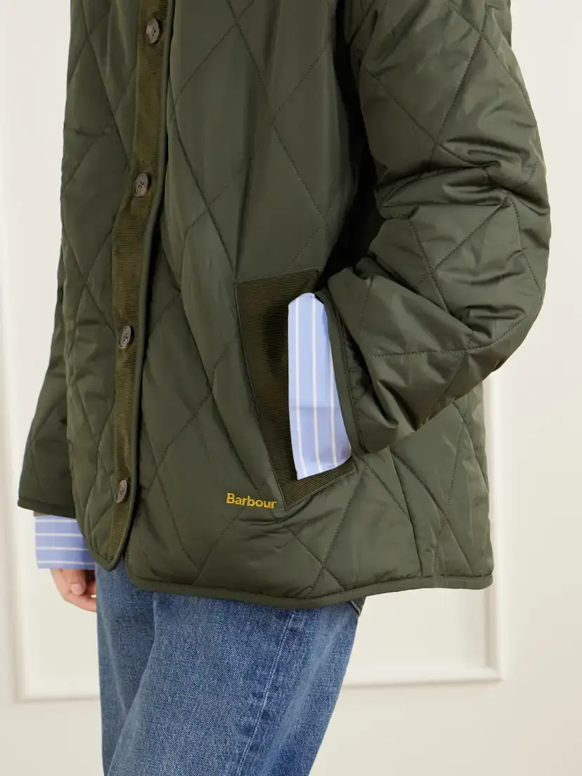 Barbour Abercorn Corduroy-trimmed Shell Quilted Jacket | Thumbnail 5 Barbour Abercorn Corduroy-trimmed Shell Quilted Jacket | Thumbnail 5
