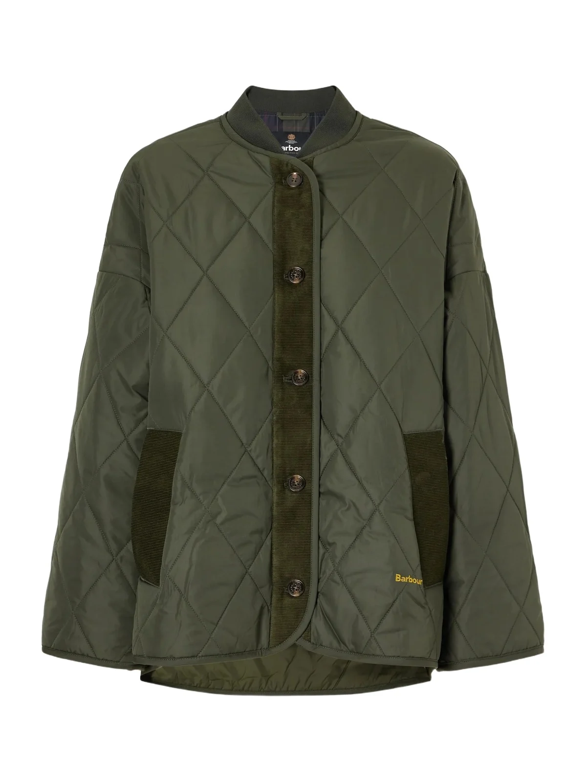 Abercorn Corduroy-trimmed Shell Quilted Jacket Abercorn Corduroy-trimmed Shell Quilted Jacket