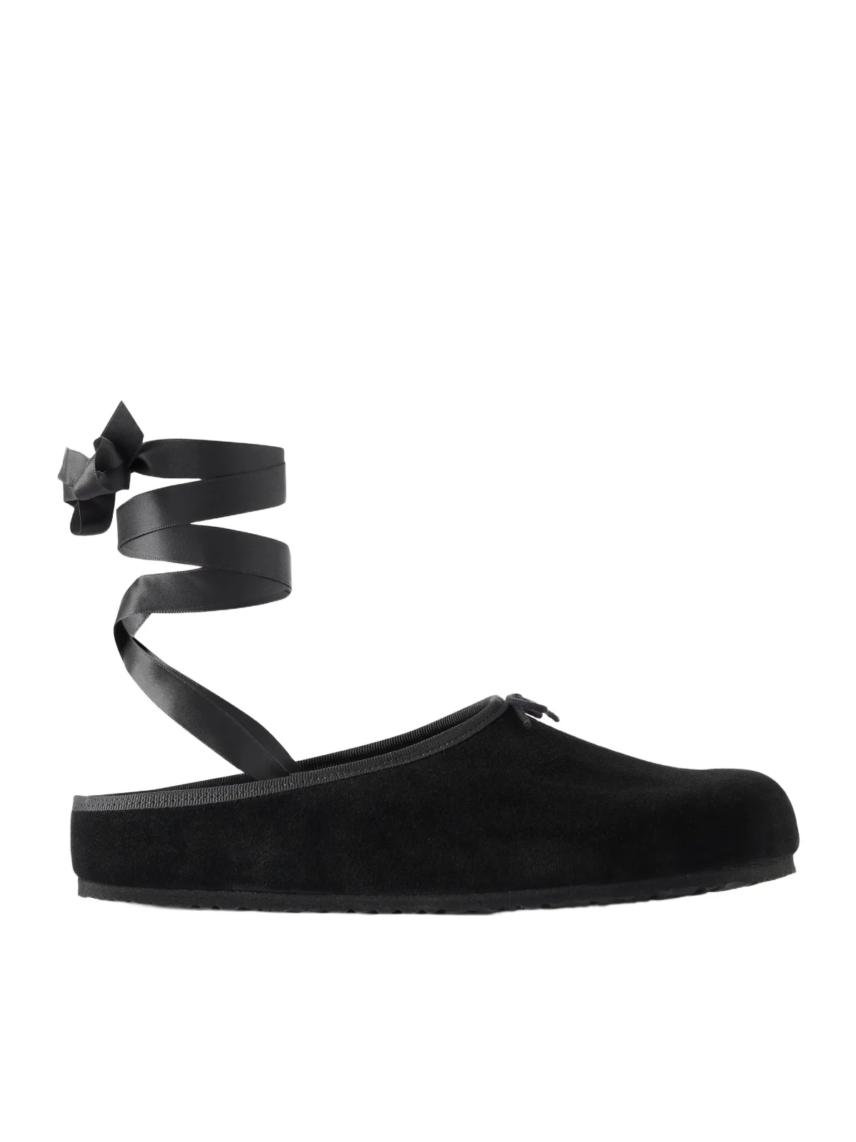 Birkenstock 1774 + Repetto Opera Bow-embellished Suede Slip-ons