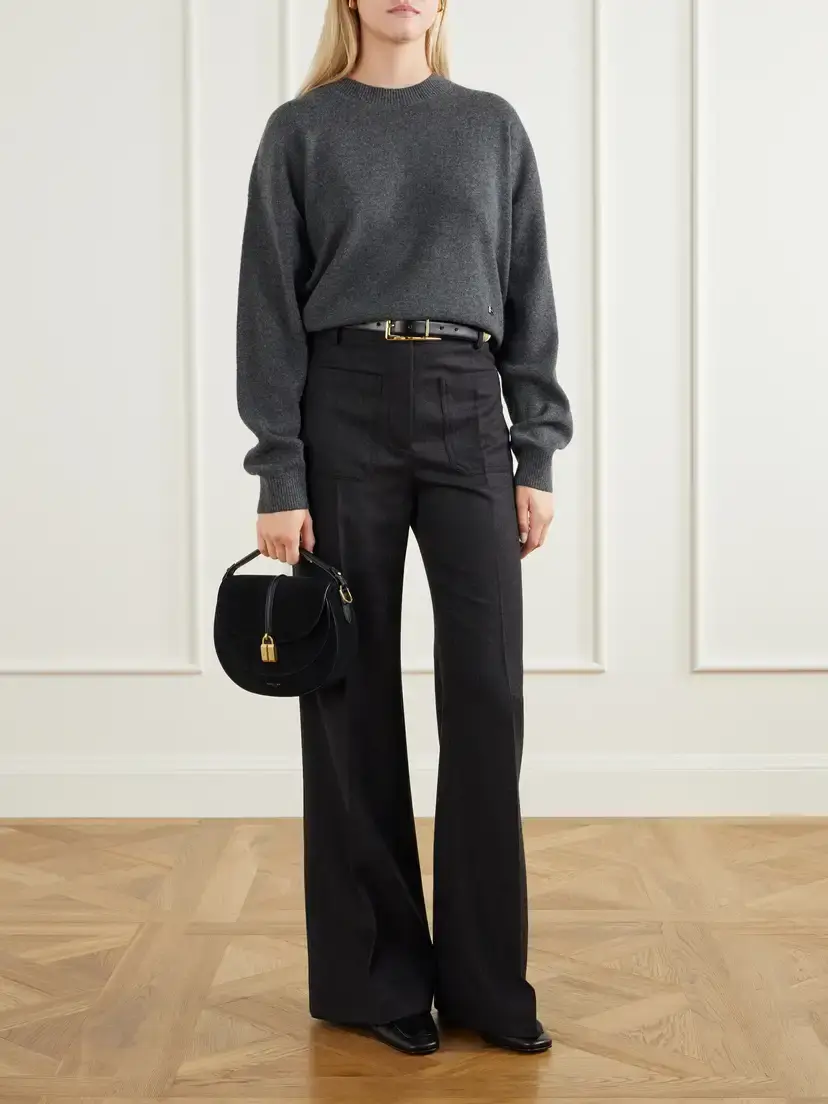 DeMellier The Siena Leather-trimmed Suede Shoulder Bag | Thumbnail 3