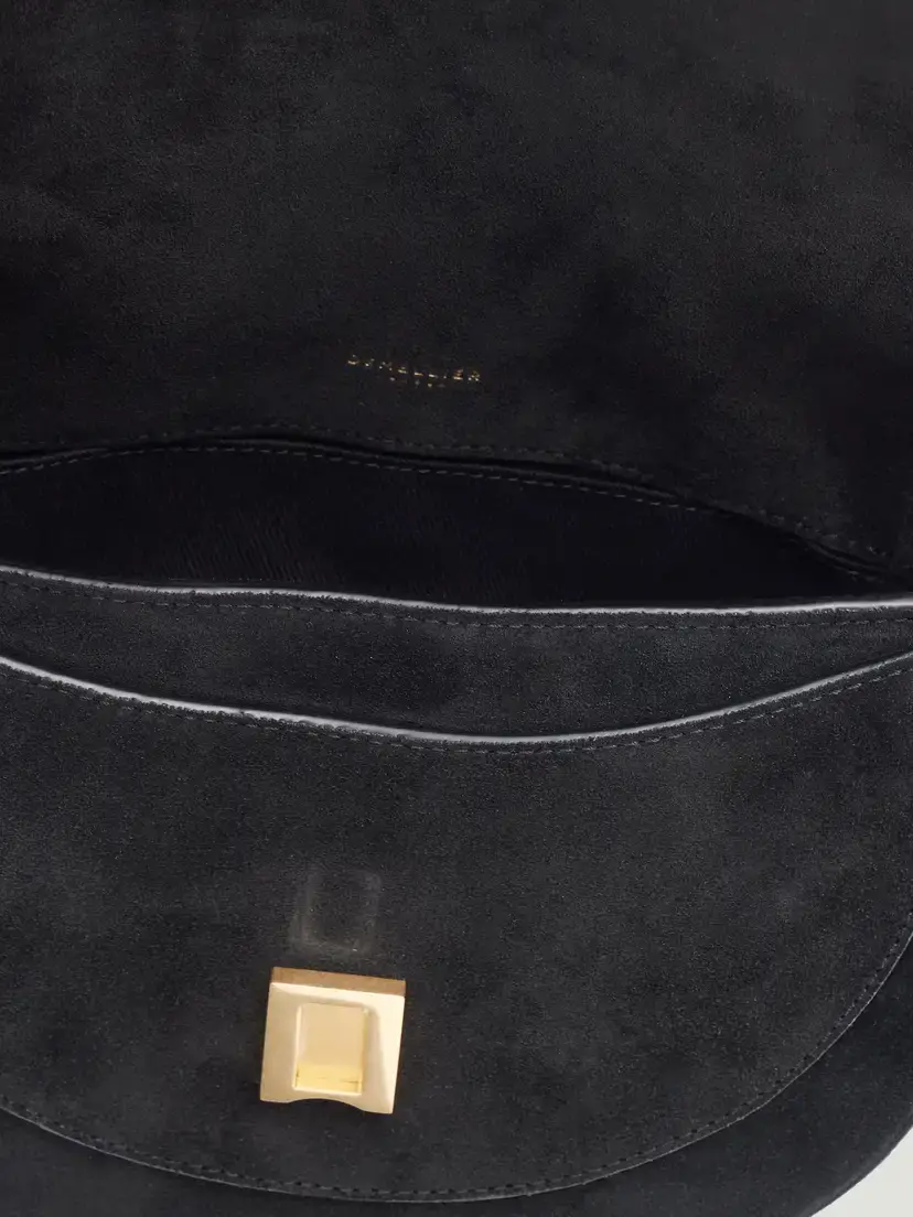 DeMellier The Siena Leather-trimmed Suede Shoulder Bag | Thumbnail 6