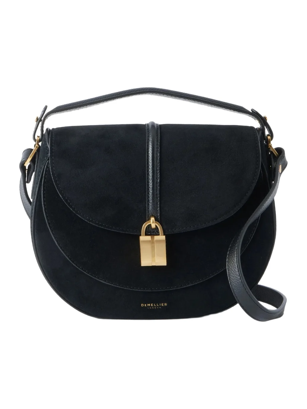 The Siena Leather-trimmed Suede Shoulder Bag