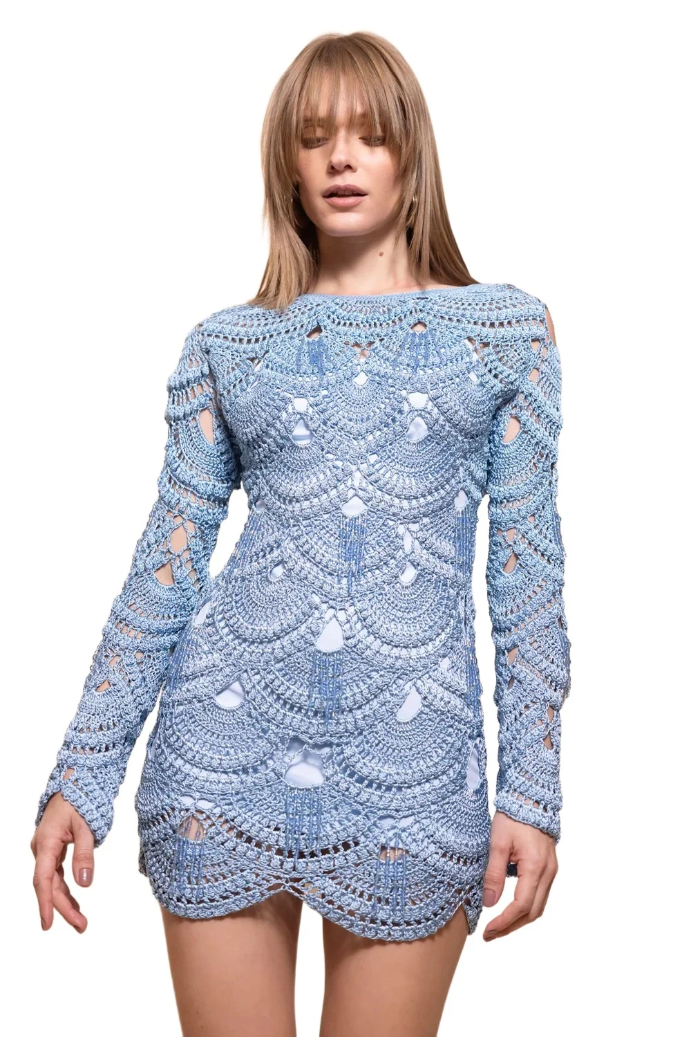 PatBo ANTONIA CROCHET MINI DRESS