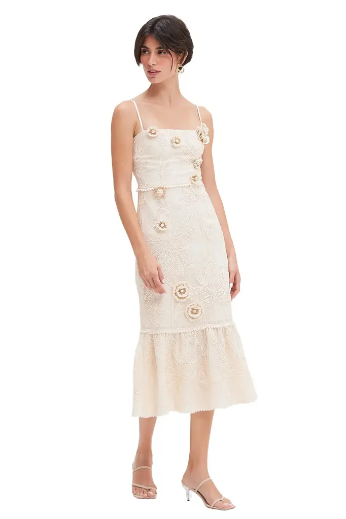 PatBo JOY LACE MIDI DRESS