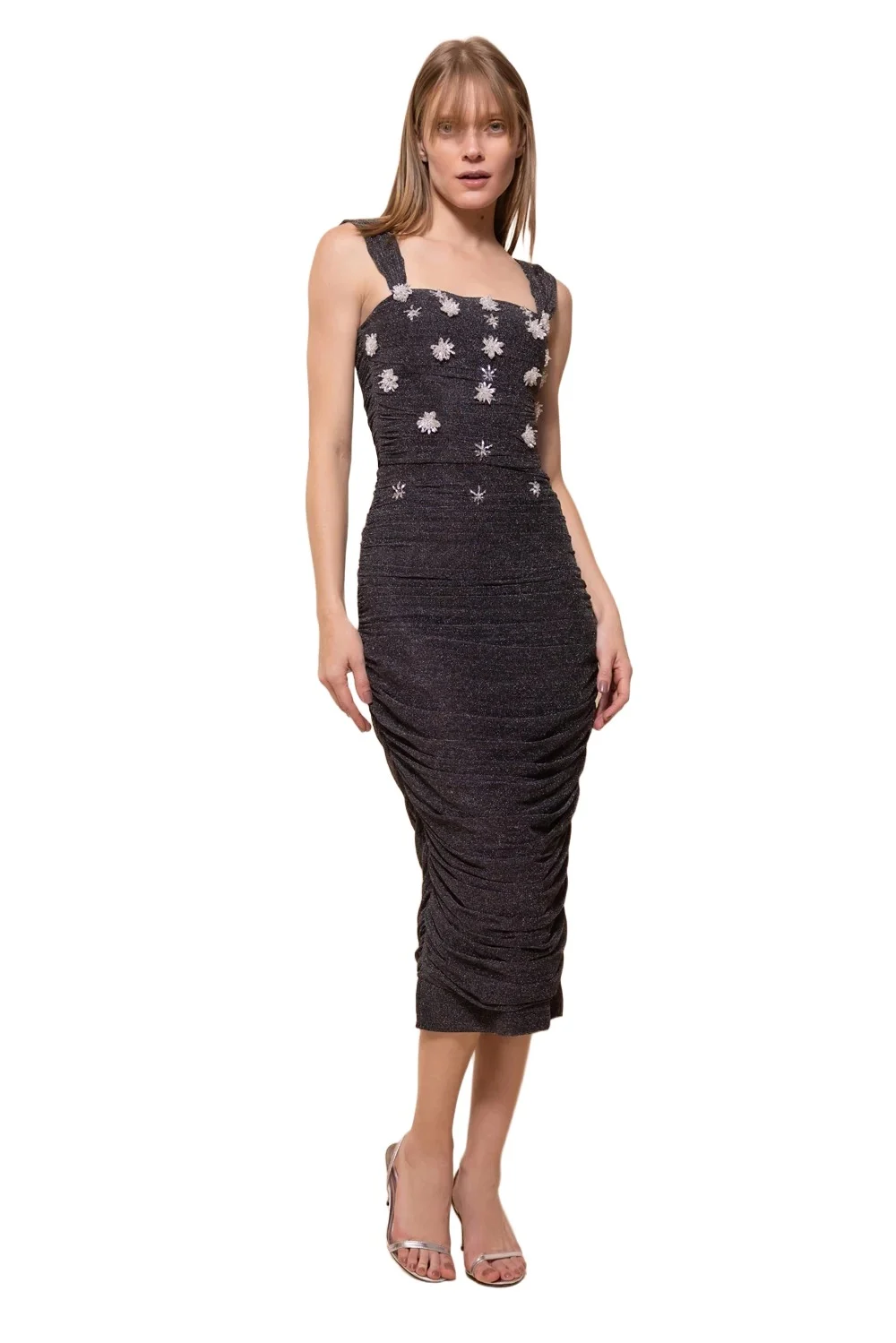 THEREZA TULLE MIDI DRESS