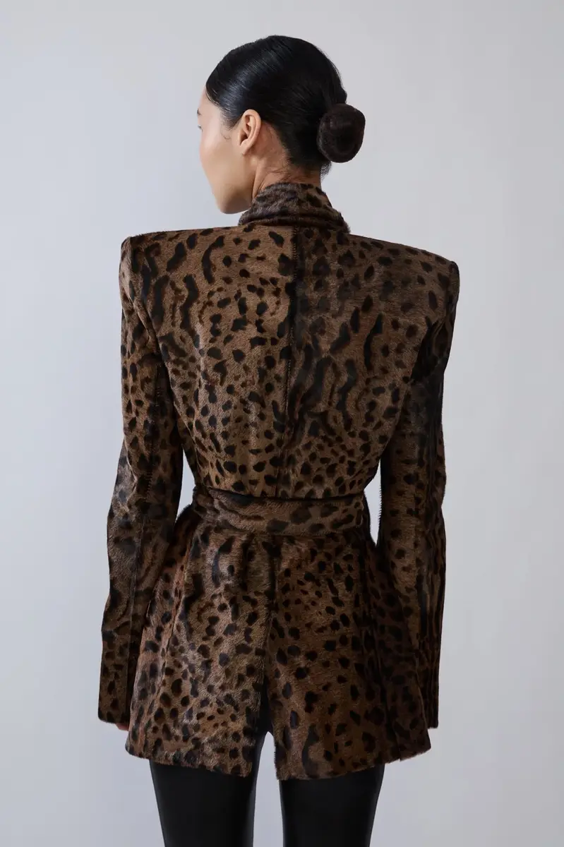 Lapointe Calf Hair Belted Jacket | Thumbnail 2 Lapointe Calf Hair Belted Jacket | Thumbnail 2