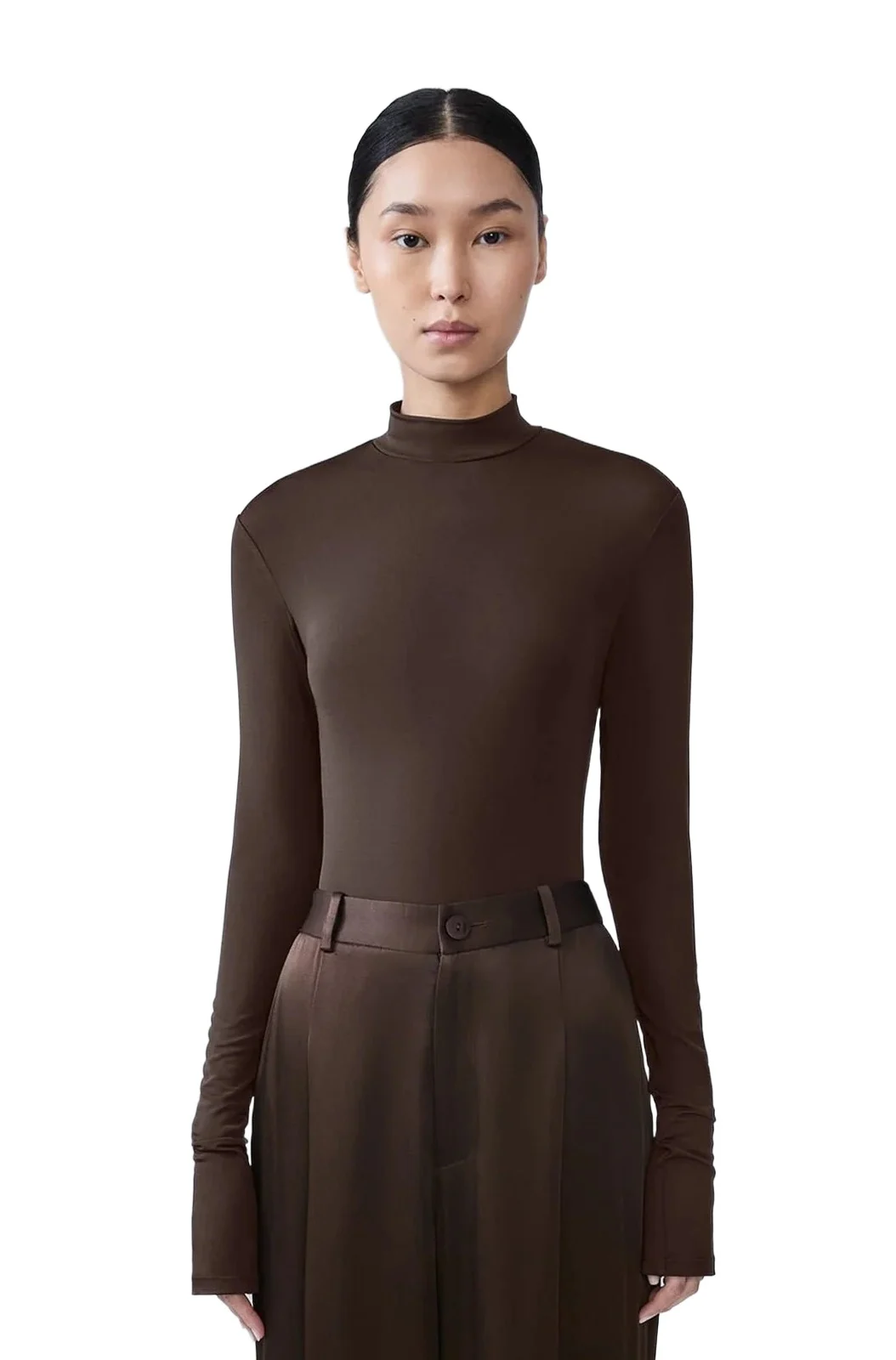 Jersey Mock Neck Bodysuit Jersey Mock Neck Bodysuit