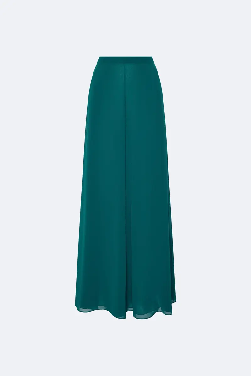 Lapointe Lightweight Georgette Wide Leg Pant | Thumbnail 4 Lapointe Lightweight Georgette Wide Leg Pant | Thumbnail 4