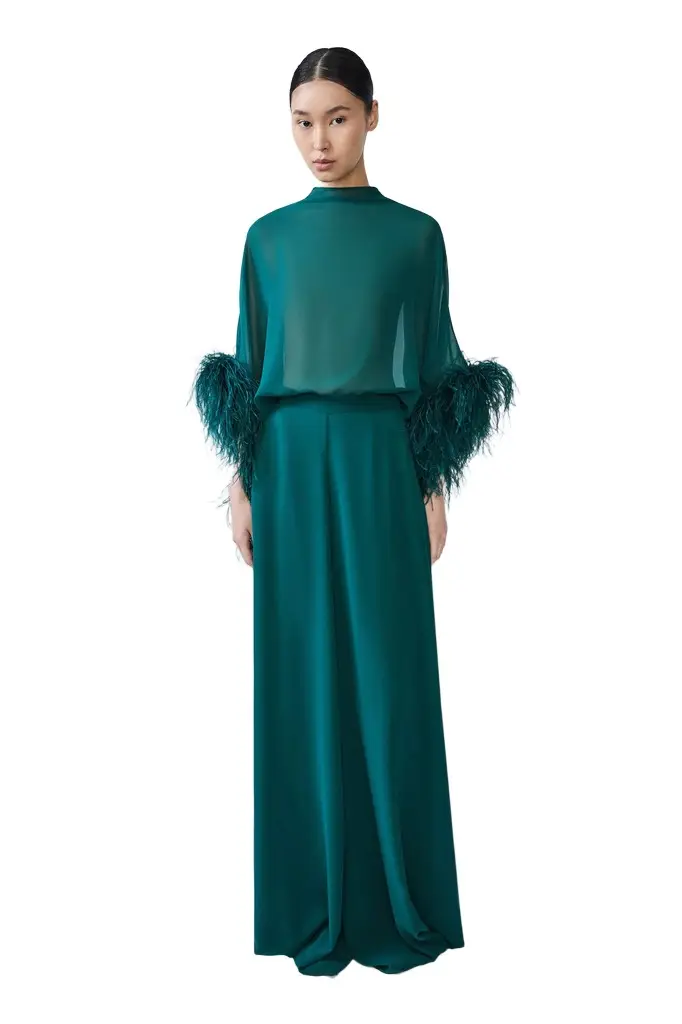 Lightweight Georgette Wide Leg Pant Lightweight Georgette Wide Leg Pant