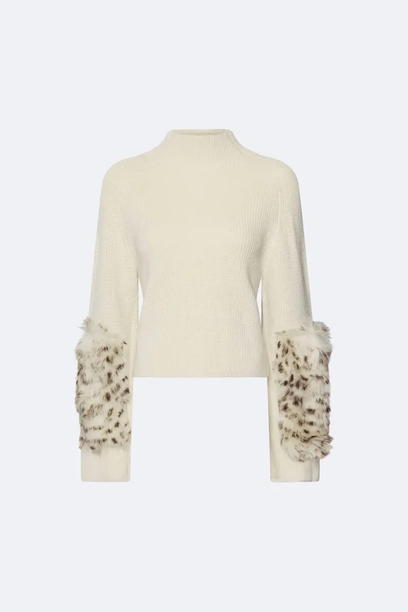 Lapointe Merino Mock Neck Sweater With Patch | Thumbnail 4 Lapointe Merino Mock Neck Sweater With Patch | Thumbnail 4