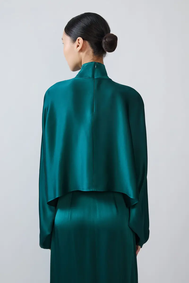 Lapointe Satin Caftan Top | Thumbnail 2 Lapointe Satin Caftan Top | Thumbnail 2