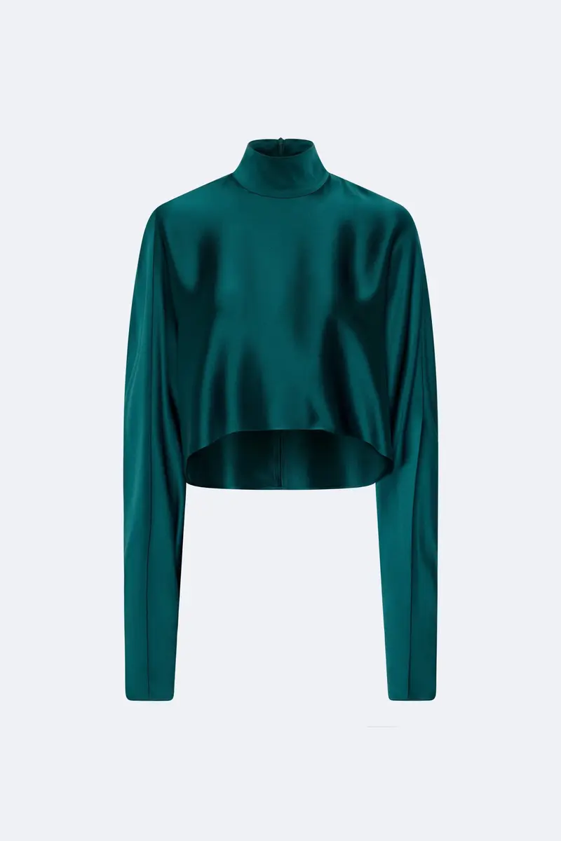 Lapointe Satin Caftan Top | Thumbnail 4 Lapointe Satin Caftan Top | Thumbnail 4