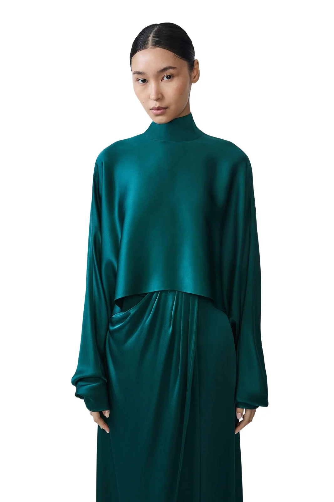 Lapointe Satin Caftan Top