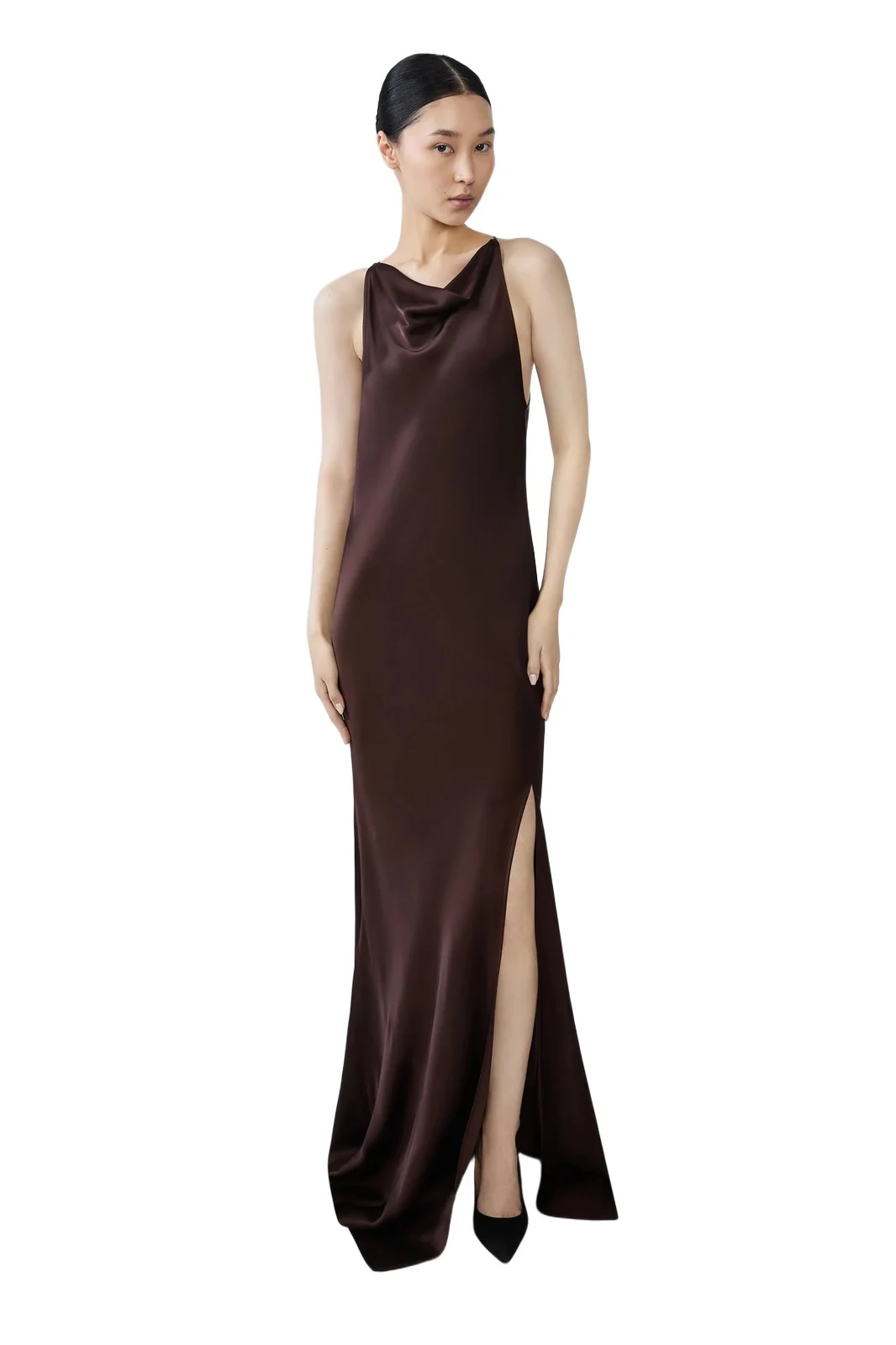 Satin Halter Gown