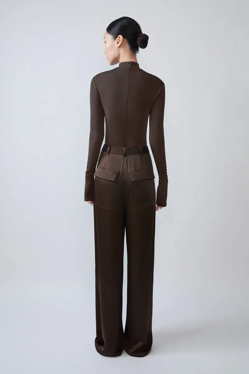 Lapointe Satin Relaxed Pleated Pant | Thumbnail 2 Lapointe Satin Relaxed Pleated Pant | Thumbnail 2
