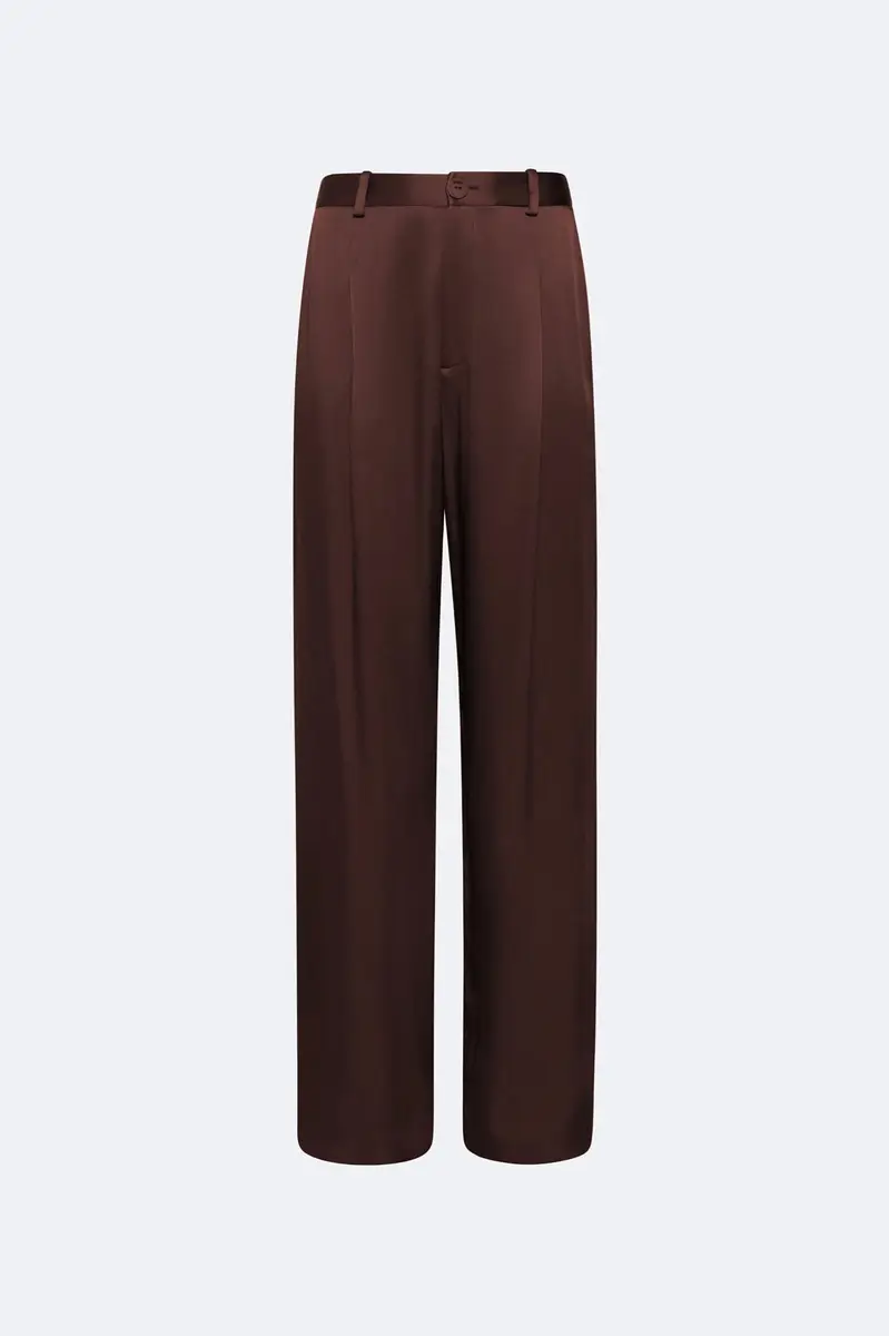 Lapointe Satin Relaxed Pleated Pant | Thumbnail 3 Lapointe Satin Relaxed Pleated Pant | Thumbnail 3