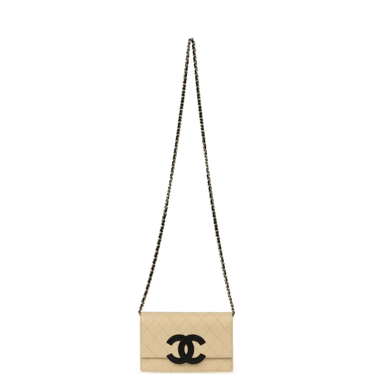 Chanel Chanel "Neo Filigree" Wallet on Chain WOC Beige, Black Grained Calfskin Gold Hardware | Thumbnail 7 Chanel Chanel "Neo Filigree" Wallet on Chain WOC Beige, Black Grained Calfskin Gold Hardware | Thumbnail 7