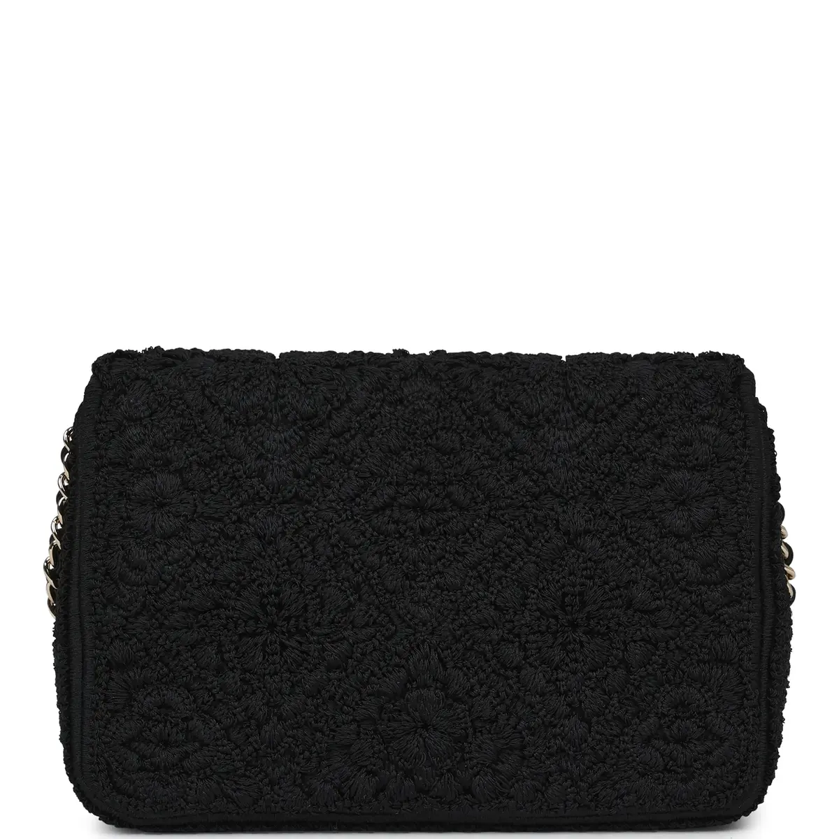 Chanel Chanel Mini "Coco Boho" Flap Bag Black Crochet Light Gold Hardware | Thumbnail 4 Chanel Chanel Mini "Coco Boho" Flap Bag Black Crochet Light Gold Hardware | Thumbnail 4