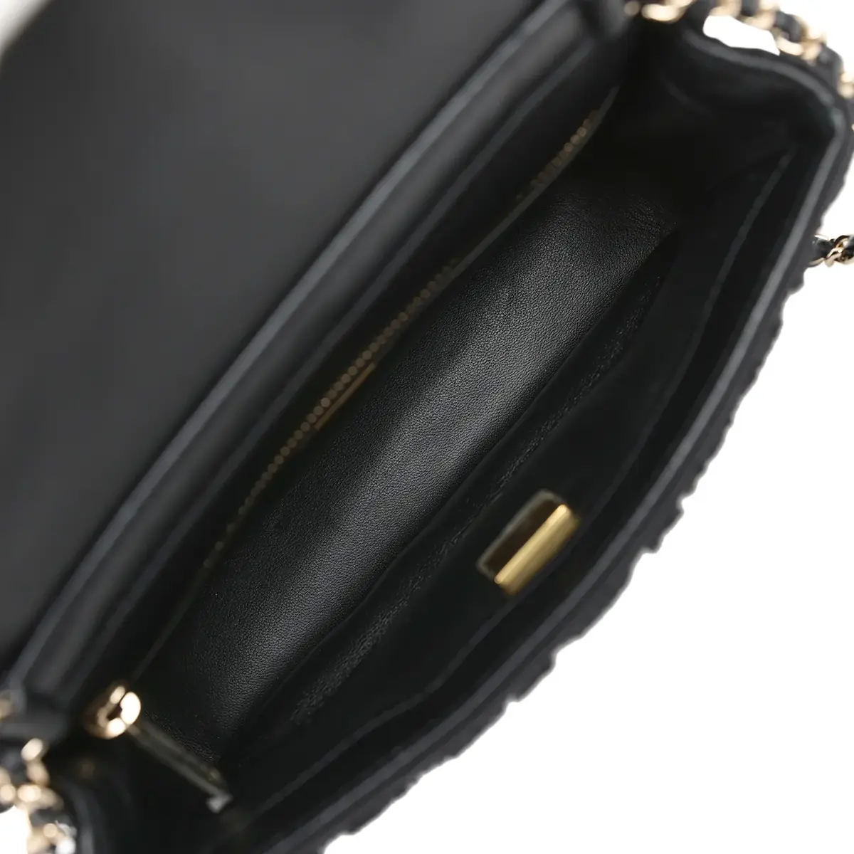 Chanel Chanel Mini "Coco Boho" Flap Bag Black Crochet Light Gold Hardware | Thumbnail 10 Chanel Chanel Mini "Coco Boho" Flap Bag Black Crochet Light Gold Hardware | Thumbnail 10