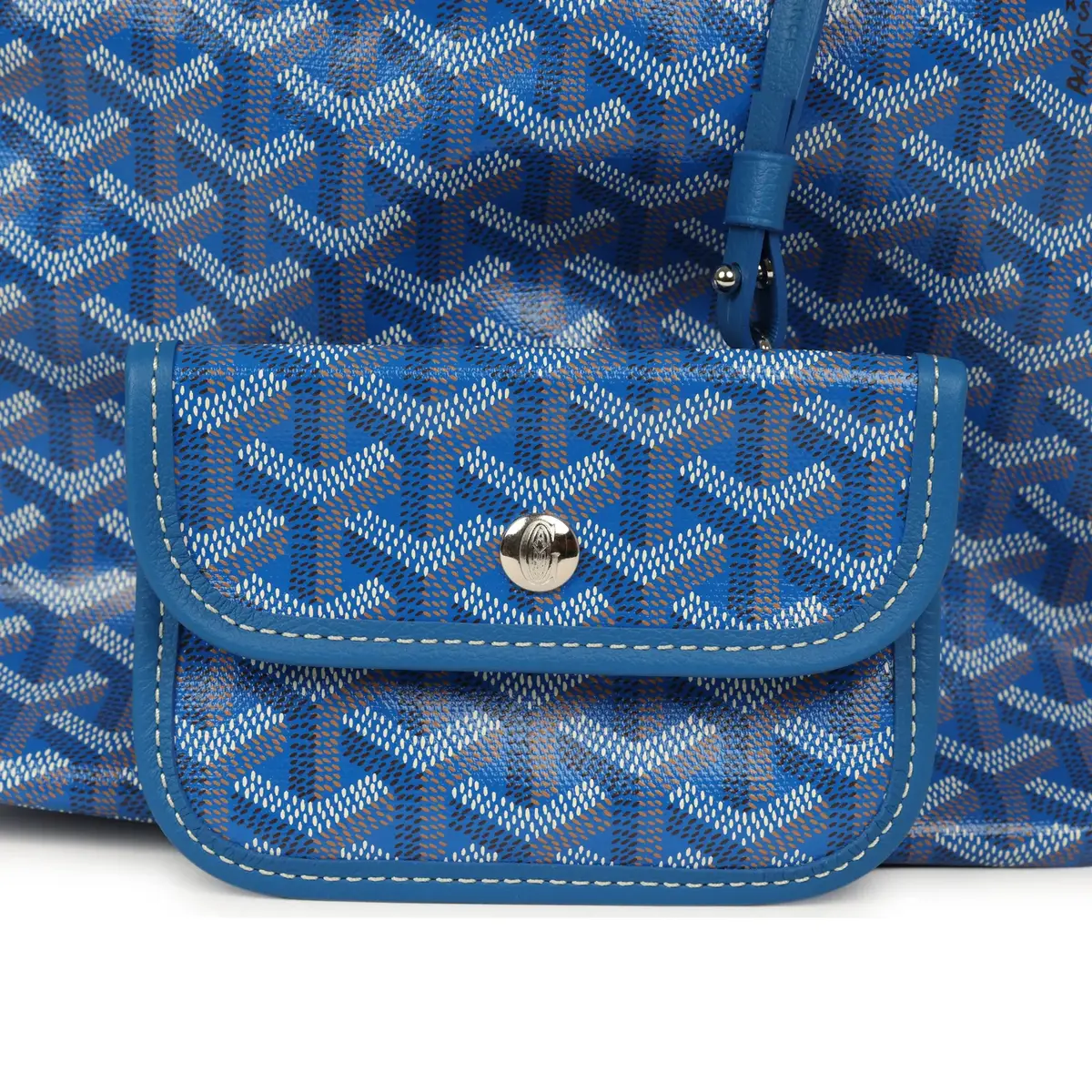 goyard Goyard Goyardine Sky Blue Boheme Mini Hobo Bag Palladium Hardware | Thumbnail 8 goyard Goyard Goyardine Sky Blue Boheme Mini Hobo Bag Palladium Hardware | Thumbnail 8