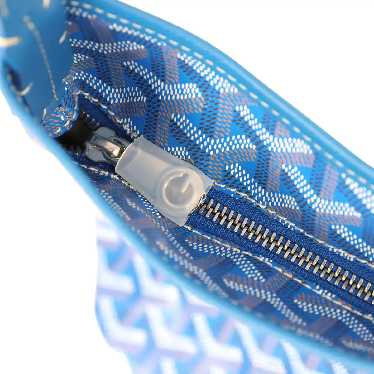 goyard Goyard Goyardine Sky Blue Boheme Mini Hobo Bag Palladium Hardware | Thumbnail 10 goyard Goyard Goyardine Sky Blue Boheme Mini Hobo Bag Palladium Hardware | Thumbnail 10