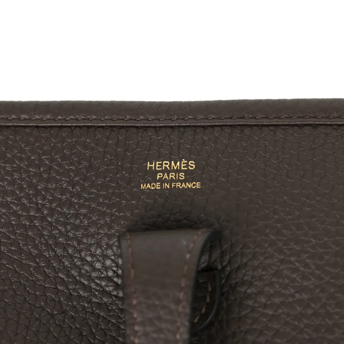 HERMÈS Hermes Evelyne 23 Ebene Clemence Gold Hardware | Thumbnail 7 HERMÈS Hermes Evelyne 23 Ebene Clemence Gold Hardware | Thumbnail 7
